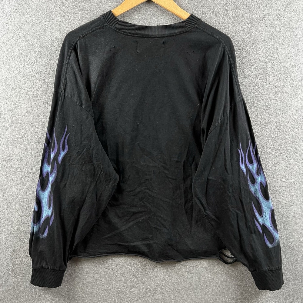 Harley Davidson Darc Sport Shirt Mens 3XL Chrome Sweet Chrome Flame Sleeves RARE - Picture 15 of 16